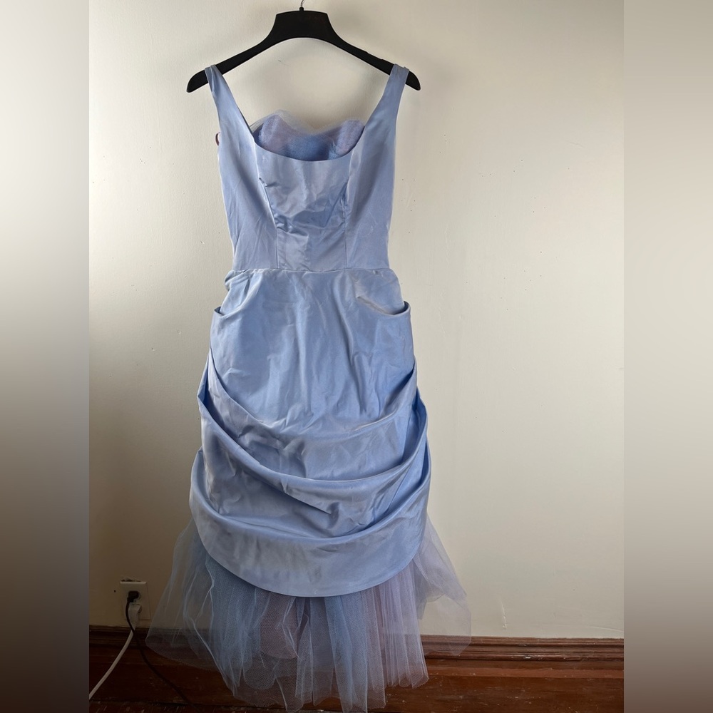 Vintage Light Blue Mid-Century Party Dress